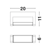 Aplica de perete exterioara NovaLuce Volver metal, plastic, negru, LED, 3000K, 6W, 480lm, IP54 - NL-9195062