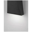 Aplica de perete exterioara NovaLuce Miley metal, sticla, negru, LED, 3000K, 6W, 397lm, IP54 - NL-9202262