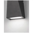 Aplica de perete exterioara NovaLuce Miley metal, sticla, negru, LED, 3000K, 6W, 397lm, IP54 - NL-9202262