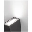 Aplica de perete exterioara NovaLuce Miley metal, sticla, negru, LED, 3000K, 6W, 397lm, IP54 - NL-9202262