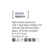 Lampa exterioara incastrabila NovaLuce Bang metal, nichel, LED, 3000K, 1W, 60lm, IP67 - NL-9203111