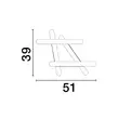 Plafoniera NovaLuce WILLOW metal, acril, alb, LED, 3000K, 40W - NL-9210920