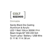 Veioza exterioara NovaLuce Colt metal, plastic, negru, LED, 3000K, 1W, 104lm, IP44 - NL-9223400