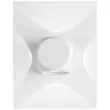 Aplica de perete exterioara NovaLuce Zari metal, sticla, alb, LED, 3000K, 4x1W, 265lm, IP54 - NL-9226215