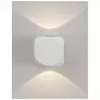 Aplica de perete exterioara NovaLuce Zari metal, sticla, alb, LED, 3000K, 2x2W, 285lm, IP54 - NL-9226217