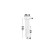Pendul NovaLuce STILVI metal, negru, LED, 15W, 845lm, 3000K - NL-9232152