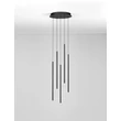 Pendul NovaLuce STILVI metal, negru, LED, 15W, 845lm, 3000K - NL-9232152