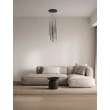 Pendul NovaLuce STILVI metal, negru, LED, 41W, 1522lm, 3000K - NL-9232153