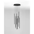 Pendul NovaLuce STILVI metal, negru, LED, 41W, 1522lm, 3000K - NL-9232153