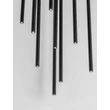 Pendul NovaLuce STILVI metal, negru, LED, 41W, 1522lm, 3000K - NL-9232153