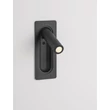 Aplica de perete incastrata NovaLuce INLITE metal, negru, LED, 3W, 3000K, 166 Lm - NL-9232220