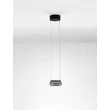 Pendul NovaLuce JAILYN metal, sticla, negru, transparent, LED, 8W, 320lm, 3000K - NL-9236101