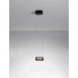 Pendul NovaLuce JAILYN metal, sticla, negru, transparent, LED, 8W, 320lm, 3000K - NL-9236101