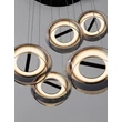 Pendul NovaLuce JAILYN metal, sticla, negru, transparent, LED, 40W, 1600lm, 3000K - NL-9236103