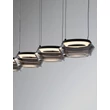 Pendul NovaLuce JAILYN metal, sticla, negru, transparent, LED, 40W, 1600lm, 3000K - NL-9236104