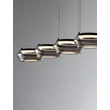 Pendul NovaLuce JAILYN metal, sticla, negru, transparent, LED, 40W, 1600lm, 3000K - NL-9236104