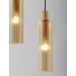 Pendul NovaLuce ZOELLA metal, sticla, auriu, chihlimbar, E27 - NL-9236212