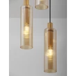 Pendul NovaLuce ZOELLA metal, sticla, auriu, chihlimbar, E27 - NL-9236212
