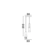 Pendul NovaLuce PARLO metal, ceramic, negru, GU10 - NL-9236217