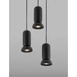 Pendul NovaLuce PARLO metal, ceramic, negru, GU10 - NL-9236217