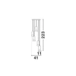 Pendul NovaLuce PARLO metal, ceramic, negru, GU10 - NL-9236218