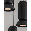 Pendul NovaLuce PARLO metal, ceramic, negru, GU10 - NL-9236218