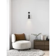 Aplica de perete NovaLuce PARLO metal, ceramic, negru, GU10 - NL-9236219