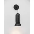 Aplica de perete NovaLuce PARLO metal, ceramic, negru, GU10 - NL-9236219
