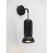 Aplica de perete NovaLuce PARLO metal, ceramic, negru, GU10 - NL-9236219