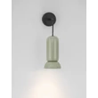 Aplica de perete NovaLuce PARLO metal, ceramic, negru, verde,  GU10 - NL-9236221