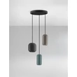 Pendul NovaLuce MARLIN metal, negru, maro, verde, GU10 - NL-9236223