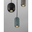 Pendul NovaLuce MARLIN metal, negru, maro, verde, GU10 - NL-9236223