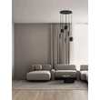 Pendul NovaLuce MARLIN metal, negru, maro, verde, GU10 - NL-9236224