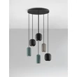 Pendul NovaLuce MARLIN metal, negru, maro, verde, GU10 - NL-9236224