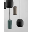 Pendul NovaLuce MARLIN metal, negru, maro, verde, GU10 - NL-9236224