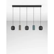 Pendul NovaLuce MARLIN metal, negru, maro, verde, GU10 - NL-9236225