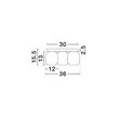 Plafoniera NovaLuce MARLIN metal, negru, GU10 - NL-9236227