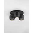 Plafoniera NovaLuce MARLIN metal, negru, GU10 - NL-9236227