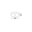 Plafoniera NovaLuce HELIOS metal, acril, negru, LED, 31W, 3000K, 1705 Lm - NL-9236231