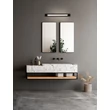 Aplica de perete pentru baie NovaLuce FASKO metal, acril, auriu, alb, LED, 16W, 1019lm, 3000K, IP44 - NL-9236298