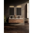 Aplica de perete pentru baie NovaLuce FASKO metal, acril, auriu, alb, LED, 13W, 908lm, 3000K, IP44 - NL-9236302