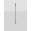 Pendul NovaLuce VOI metal, sticla, auriu, fumuriu, LED, 8W, 239lm, 3000K - NL-9236304