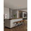 Pendul NovaLuce VOI metal, sticla, auriu, fumuriu, LED, 8W, 182lm, 3000K - NL-9236305