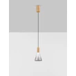 Pendul NovaLuce VOI metal, sticla, auriu, fumuriu, LED, 8W, 182lm, 3000K - NL-9236305