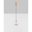 Pendul NovaLuce VOI metal, sticla, auriu, fumuriu, LED, 8W, 182lm, 3000K - NL-9236305