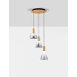 Pendul NovaLuce VOI metal, sticla, auriu, fumuriu, LED, 24W, 720lm, 3000K - NL-9236306