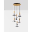 Pendul NovaLuce VOI metal, sticla, auriu, fumuriu, LED, 48W, 1440lm, 3000K - NL-9236308