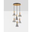 Pendul NovaLuce VOI metal, sticla, auriu, fumuriu, LED, 48W, 1440lm, 3000K - NL-9236308