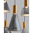 Pendul NovaLuce VOI metal, sticla, auriu, fumuriu, LED, 48W, 1440lm, 3000K - NL-9236308