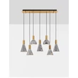 Pendul NovaLuce VOI metal, sticla, auriu, fumuriu, LED, 56W, 1680lm, 3000K - NL-9236309